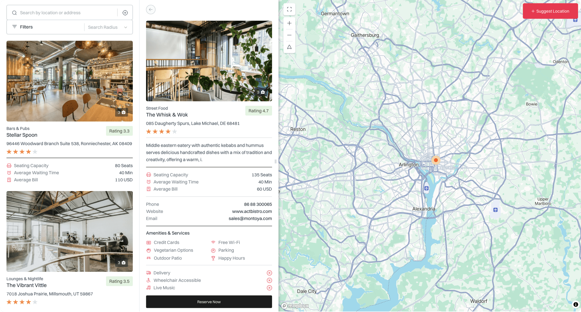 Treweler Marker Submission Addon directory with location cards and map popups