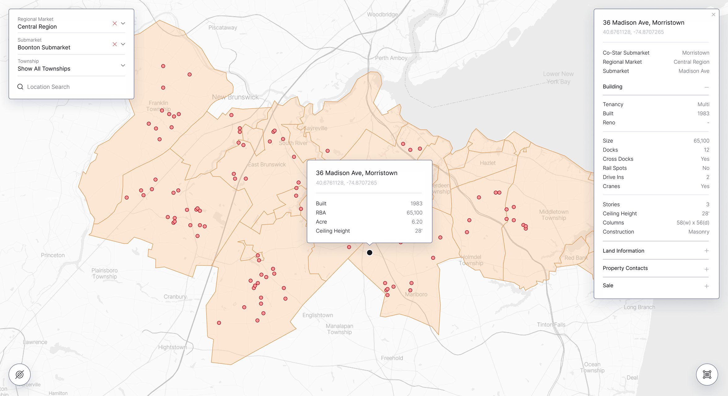 SiteMatrix — Industrial Real Estate Intelligence Map project preview