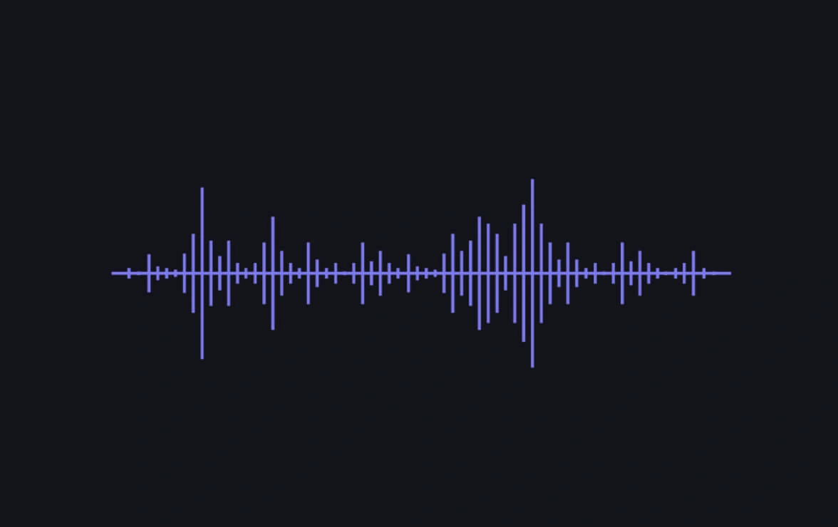 SmartFarm dashboard visualization of an audio waveform